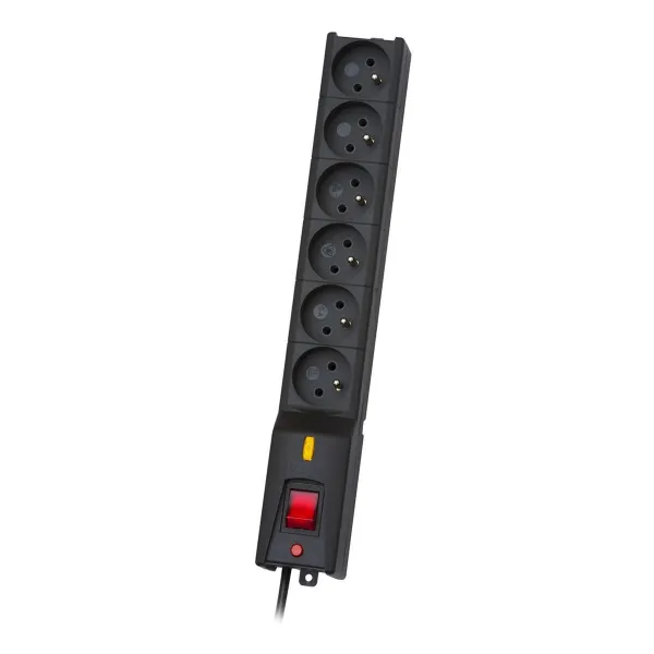 Strāvas virtene - 6 ligzdas ar Slēdzi Lestar LX 610 G-A K.:CZ 1,5M 1,5 m 5,2 x 3,8 x 35,5 cm