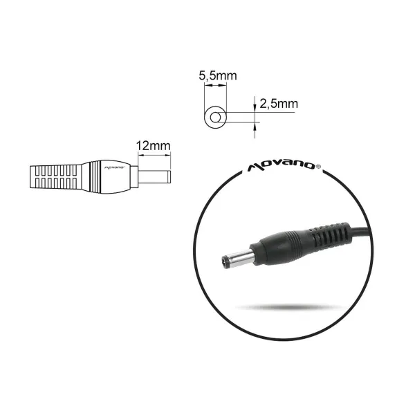Зарядное устройство для ноутбука Mitsu 5ZM044 75 W