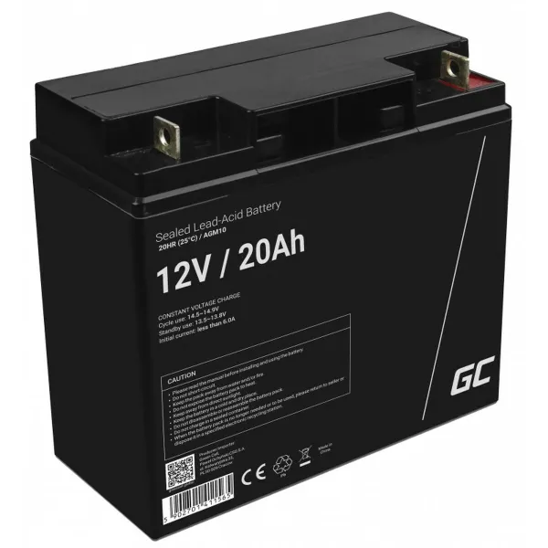 Battery for Uninterruptible Power Supply System UPS Green Cell AGM10 20000 mAh 12 V
