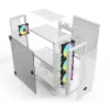 ATX Semi-tower Korpus Savio RAPTOR WHITE X1 Must Mitmevärviline