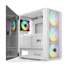 ATX Semi-tower Korpus Savio RAPTOR WHITE X1 Must Mitmevärviline