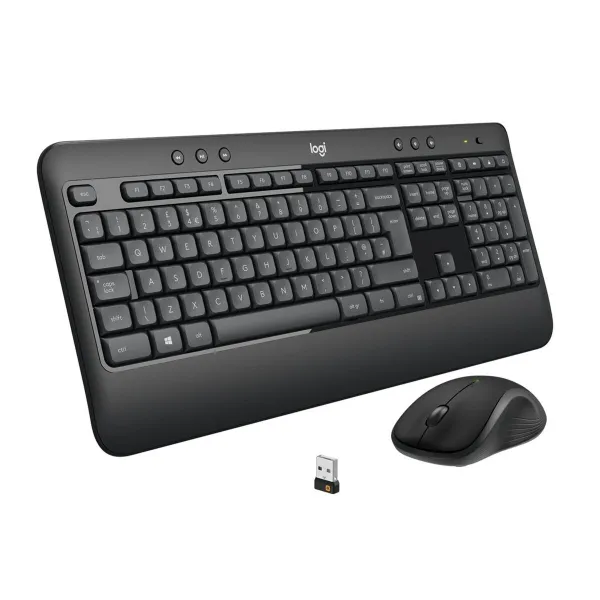 Klaviatūra ir pelė Logitech 920-008685 Juoda Qwerty US