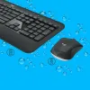 Klaviatūra ir pelė Logitech 920-008685 Juoda Qwerty US