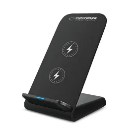 juhtmevaba laadija koos mobiiltelefoni hoidjaga Esperanza EZC101 Must