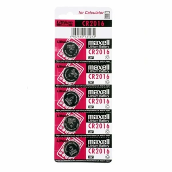 Литиевые таблеточные батарейки Maxell CR2016 90 mAh 3 V