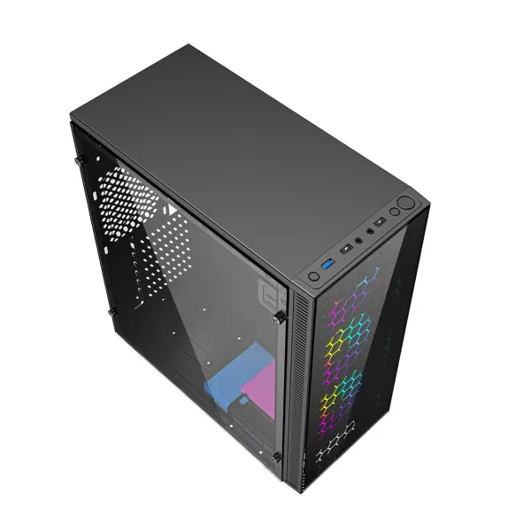 ATX Semi-tower Korpus GEMBIRD CCC-FC-500 Must Mitmevärviline