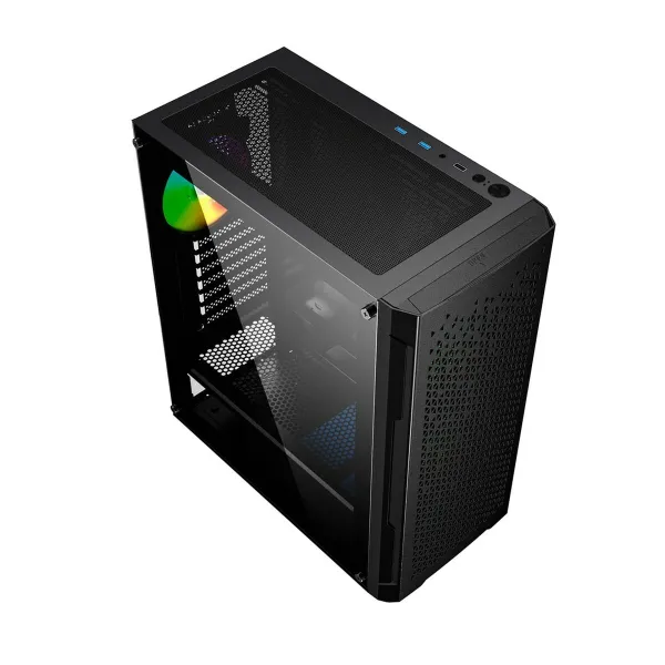 ATX semi-tornikotelo GEMBIRD CCC-FC-400X Musta Monivärinen