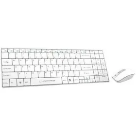 Klaviatūra ir pelė Esperanza EK122W Balta QWERTY