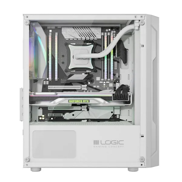 ATX Semi-tower Korpus Logic ARAMIS ARGB Valge