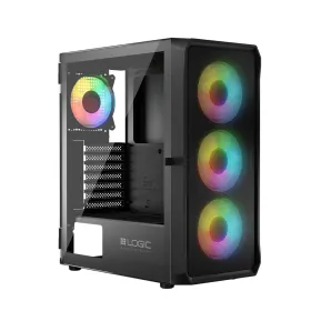ATX Semi-tower Korpus Logic PORTOS ARGB Valge Must