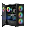 ATX Semi-tower Korpus Logic PORTOS ARGB Valge Must