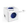 Kontaktdakša ar vairākiem spraudņiem Allocacoc PowerCube Extended USB Type E Zils (1,5 m)