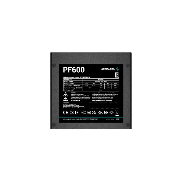 Toiteplokk DEEPCOOL R-PF600D-HA0B-EU ATX 600 W 80 PLUS