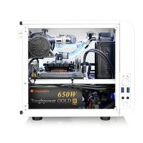 Mini ITX Midtower Korpus THERMALTAKE Core V1 Snow Edition Valge
