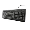 Klaviatūra Trust 23880 Juoda Anglų EEUU QWERTY