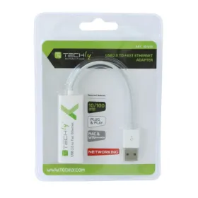 USB uz Tīkla Adapteris Techly 107630 15 cm