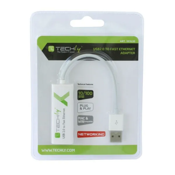 USB uz Tīkla Adapteris Techly 107630 15 cm