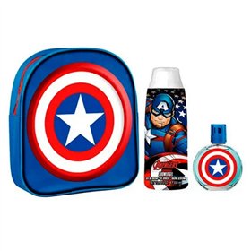 Captain America Eau De Toilette Spray 50ml Set 3 Pieces