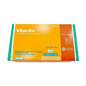 Teva Vitactiv 30 Effervescent Tablets 120g