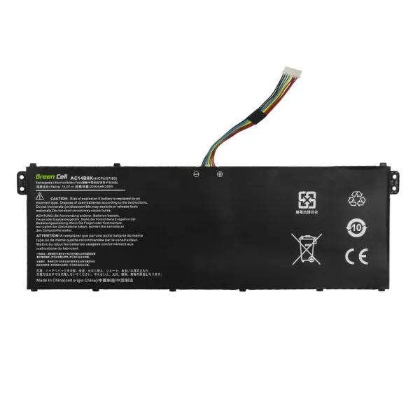 Kannettavan tietokoneen akku Green Cell AC72 Musta 2100 mAh