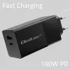 Seinalaadija Qoltec 52382 Must 100 W (1 Ühikut)