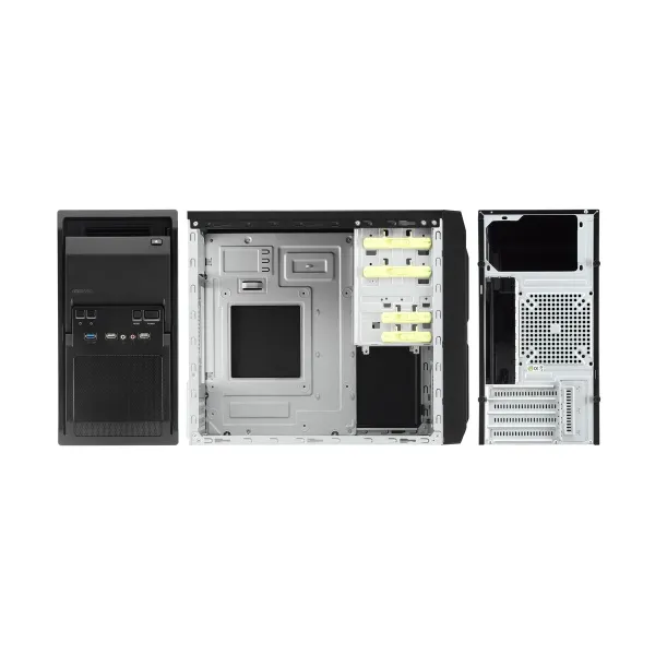 ATX Semi-tower Korpus Chieftec LT-01B-350GPB Must
