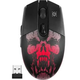 Belaidė pelė Defender Beta GM-707L Juoda Spalvotas 1600 dpi