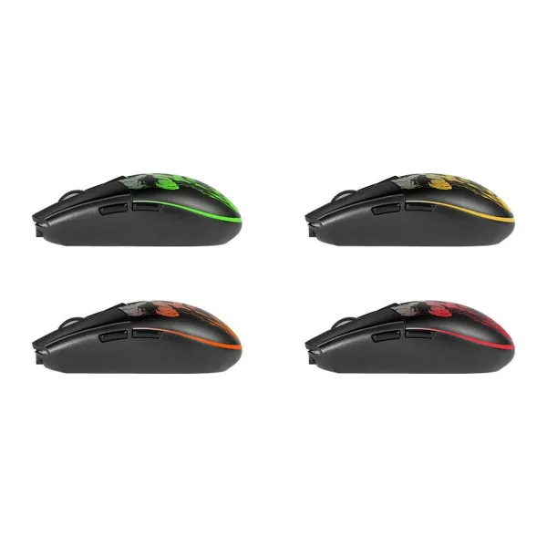Belaidė pelė Defender Beta GM-707L Juoda Spalvotas 1600 dpi