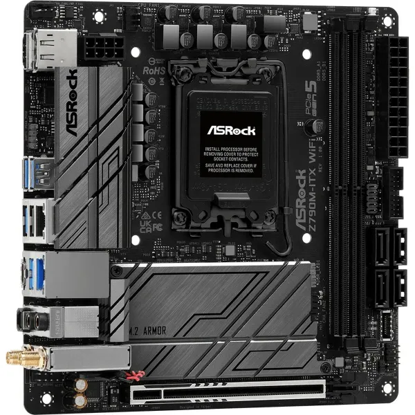 Pagrindinė plokštė ASRock Z790M-ITX WiFi LGA 1700 INTEL Z790