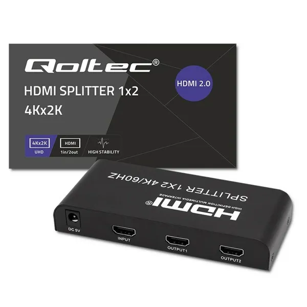 Переключатели HDMI Qoltec 51797 Чёрный