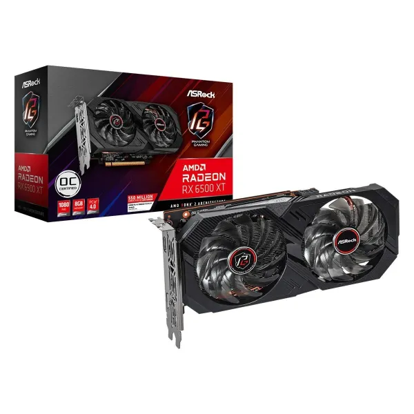 Grafikas Karte ASRock RX6500XT PG 8GO AMD RADEON RX 6500 XT 8 GB GDDR6