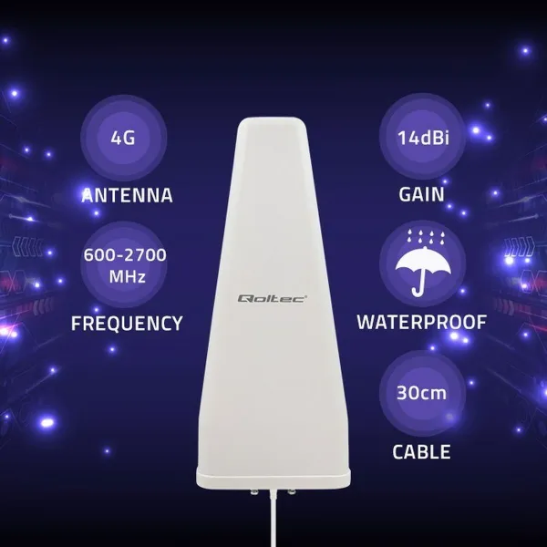 Телевизионная антенна Qoltec 57043