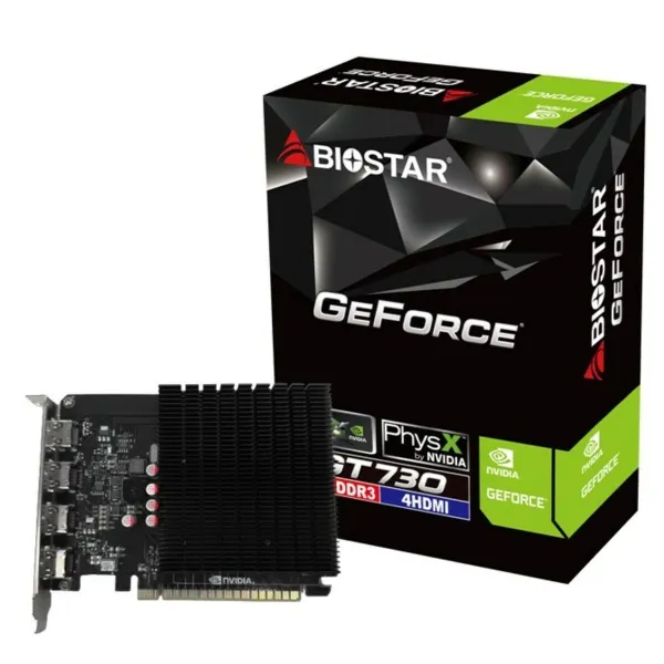 Grafikas Karte Biostar VN7313TG46 NVIDIA GeForce GT 730 4 GB GDDR3