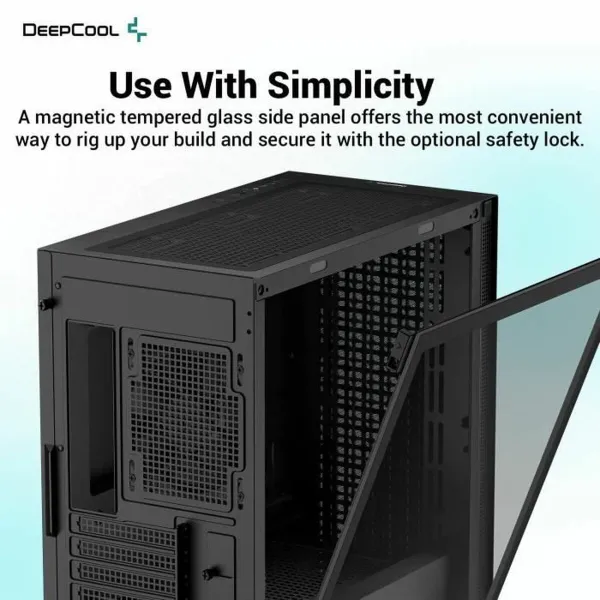ATX semi-tornikotelo DEEPCOOL R-CH370-BKNAM1-G-1 Musta