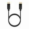 DisplayPort kabelis Aisens A124-0738 Juoda 1 m 4K Ultra HD