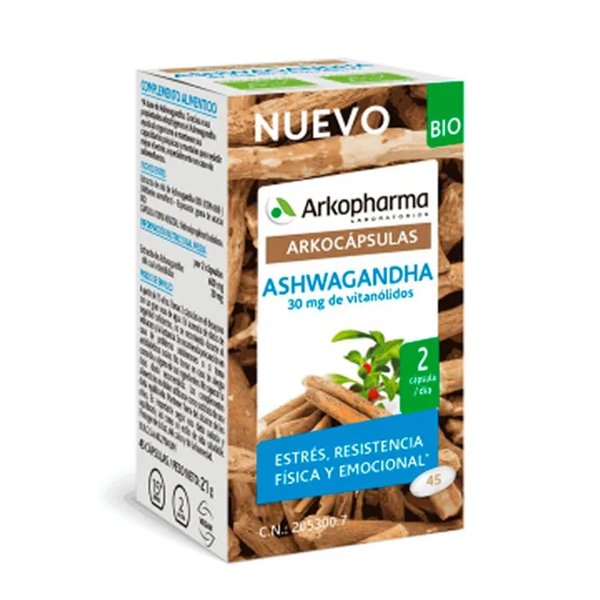 Arkocapsulas Ashwagandha Bio 45 Capsules