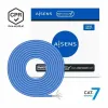 FTP Category 7 Rigid Network Cable Aisens AWG23 Blue 100 m
