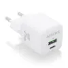 Wall Charger Aisens ASCH-25W2P014-W White Multicolour 25 W