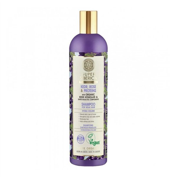 Natura Siberica Pino Rosa y Proteinas Champu Profesional Cabello Debil 400ml