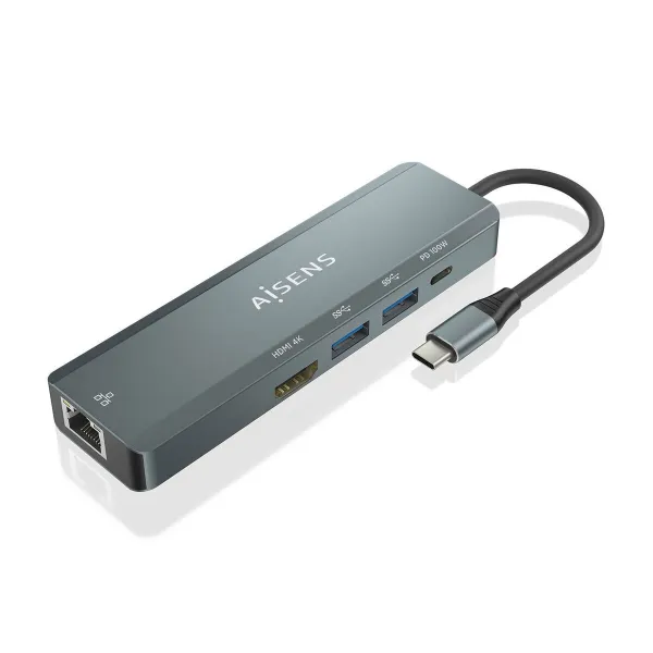 USB Centrmezgls Aisens ASUC-5P011-GR Pelēks