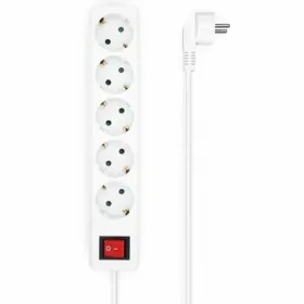 Strāvas virtene - 5 ligzdas ar Slēdzi Aisens A154-0651 Balts 3500 W