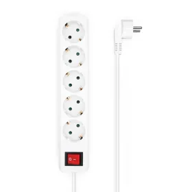 Strāvas virtene - 5 ligzdas ar Slēdzi Aisens A154-0651 Balts 3500 W