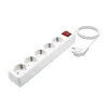 Strāvas virtene - 5 ligzdas ar Slēdzi Aisens A154-0651 Balts 3500 W
