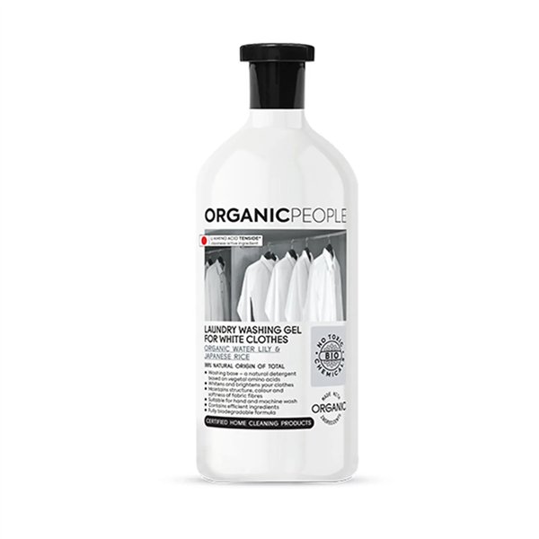 Organic People White Clothes Organic Water Lily y Japanese Rice Laundry Washing-Gel 200ml