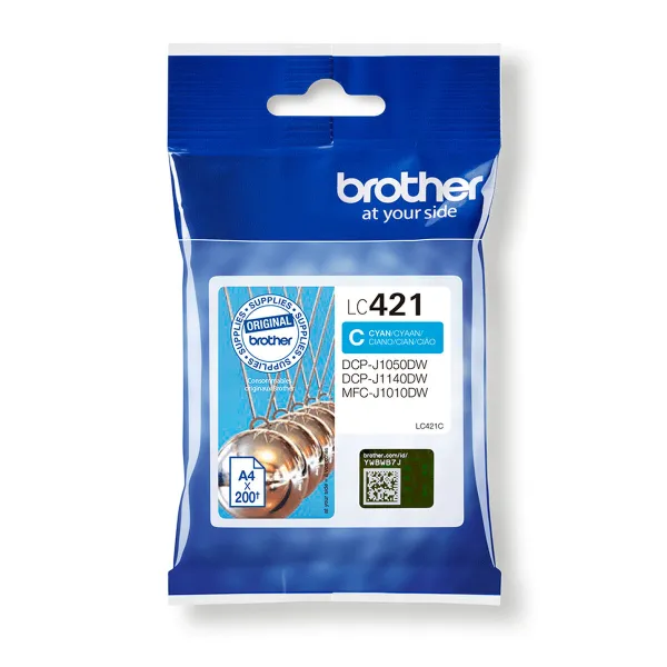 Original Ink Cartridge Brother LC421C Cyan