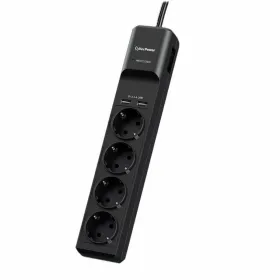 4-kontaktligzdu korpuss ar strāvas slēdzi Cyberpower P0420SUD0-DE (1,8 m)