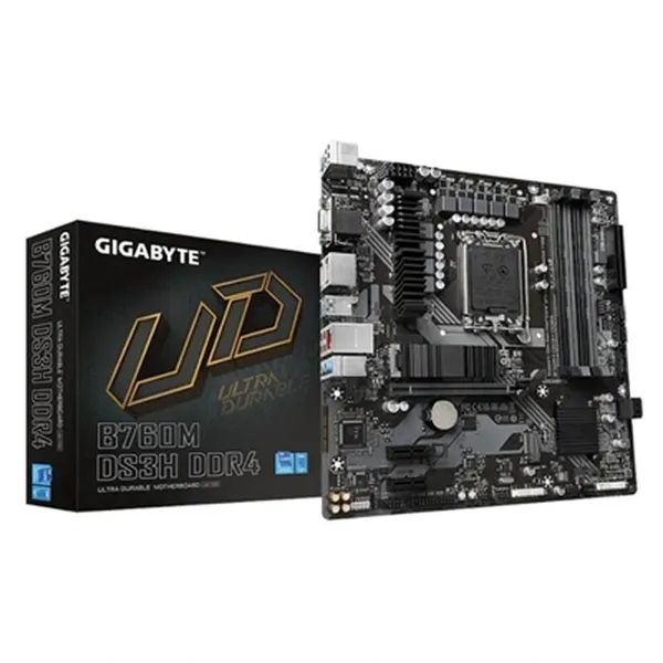 Pagrindinė plokštė Gigabyte B760M DS3H DDR4 Intel LGA 1700