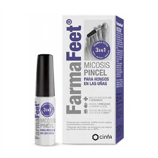 Cinfa FarmaFeet Nail Fungus Brush Mycosis Formula 3 In 1 14ml