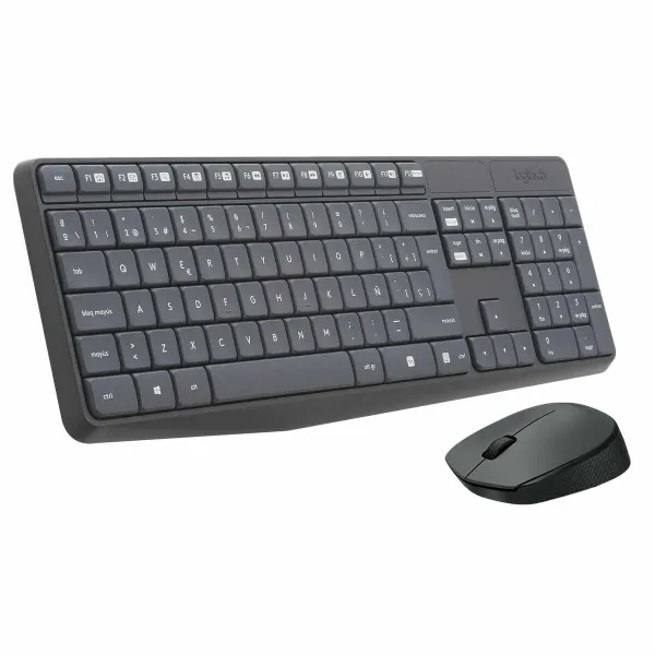 Klaviatūra ir belaidė pelė Logitech 920-007919 Juoda Pilka Ispaniška Qwerty