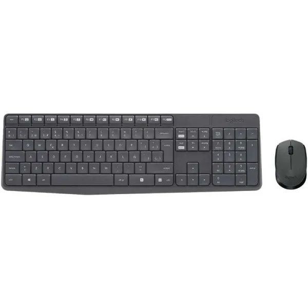 Klaviatūra ir belaidė pelė Logitech 920-007919 Juoda Pilka Ispaniška Qwerty